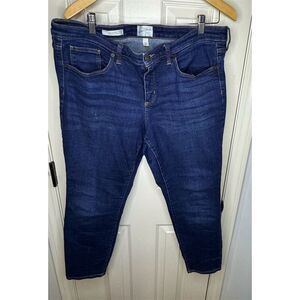 Universal Thread Women's Plus Size Dark Wash Skinny Jeans Blue Denim Stretchy